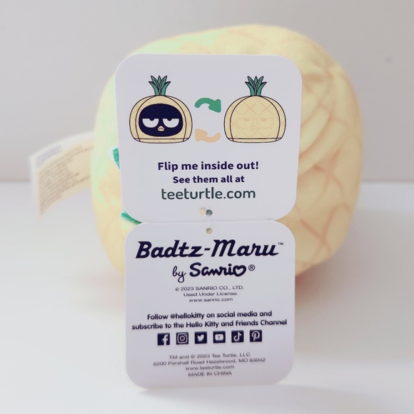 TeeTurtle Hello Kitty And Friends Reversible Badtz-Maru Pineapple - Picture 9 of 9